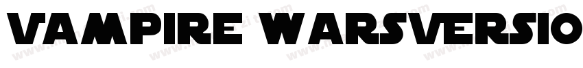 Vampire WarsVersion字体转换